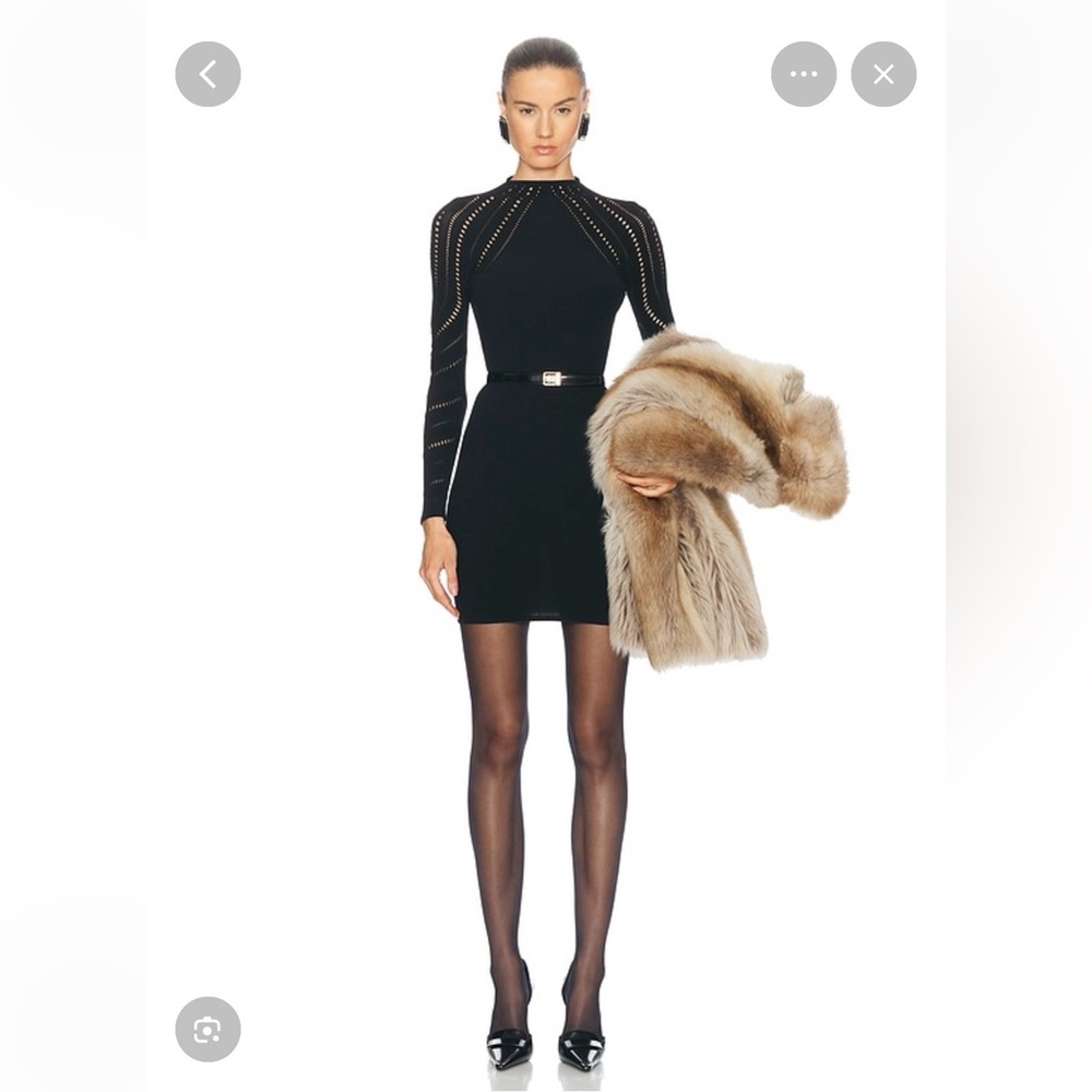 Wolford NWT Merino Hole Effect Dress-  Deep Green size Small